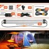 HardKorr Multi-Pack Orange/White LED Camping Light Bar Kit With Diffuser Camp Gear