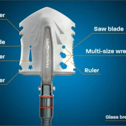 HardKorr 15-Piece Multi Tool And Shovel