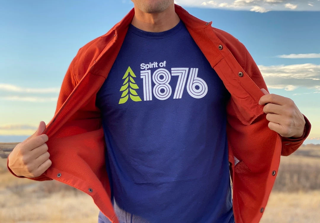 Spirit Apparel Spirit Of 1876 Super Duper Soft Logo Tee 3 Spirit Apparel Spirit Of 1876 Super Duper Soft Logo Tee